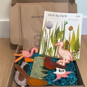 Inch by Inch Art Set with Pink and Orange Accents